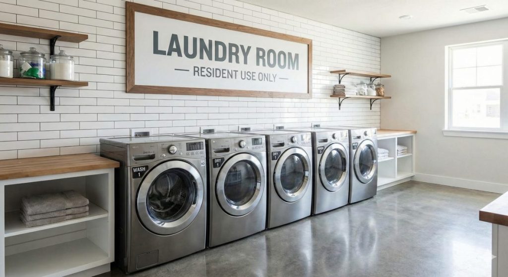 Clean & Safe Environment for Laundromat Services