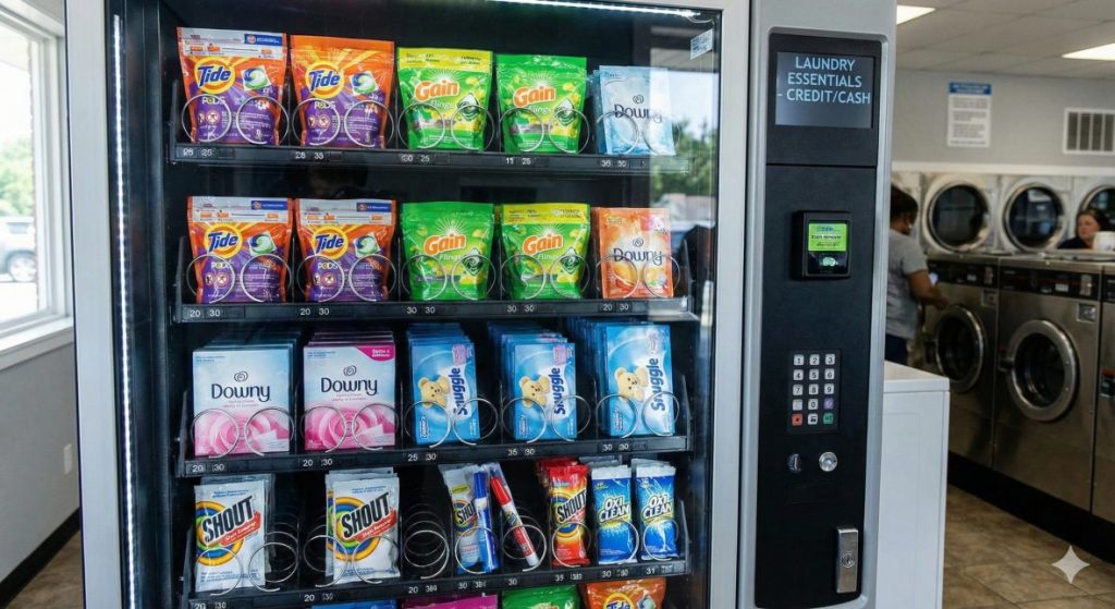 On-Site Vending Machine in AK24 smart wash Laundromat